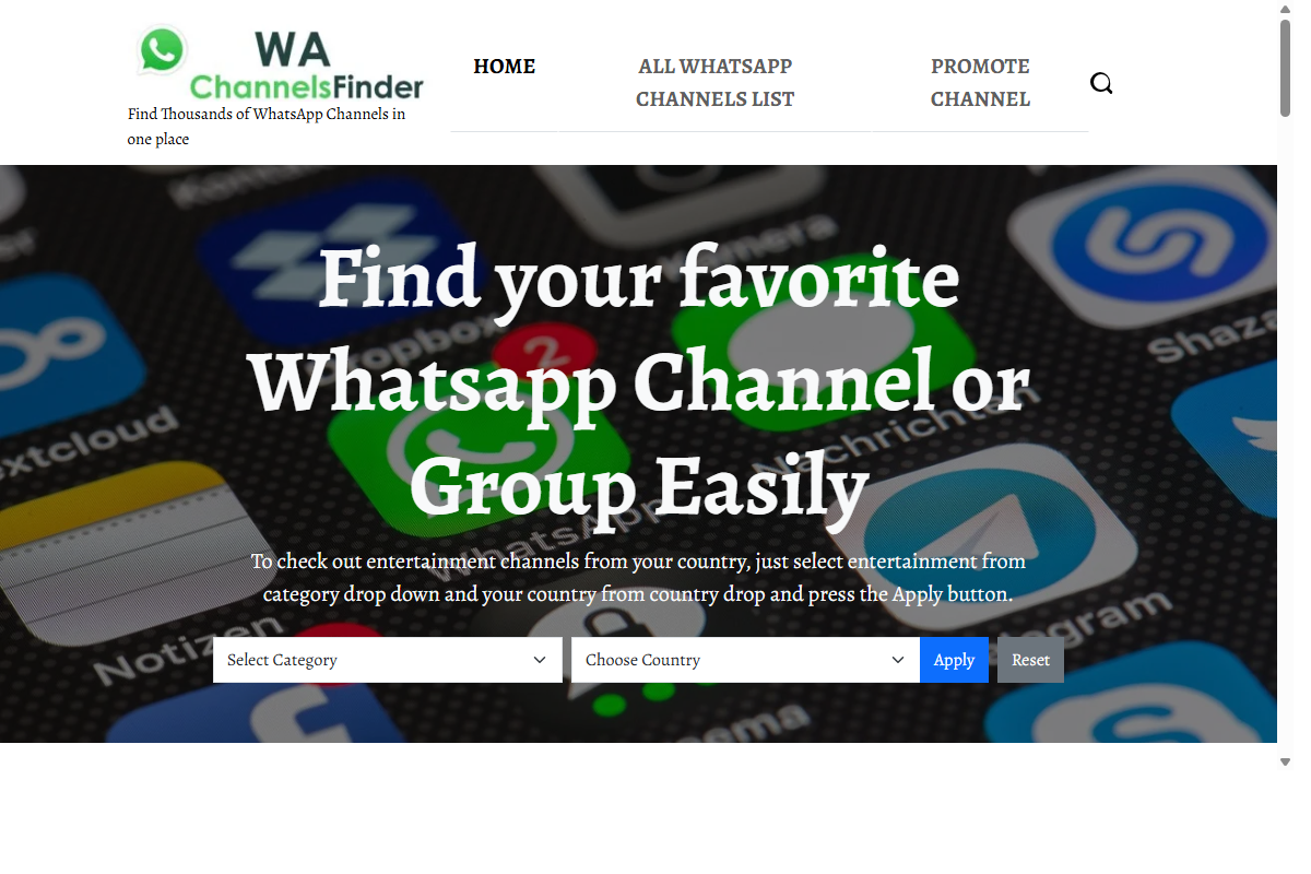 WA Channels Finder Screenshot
