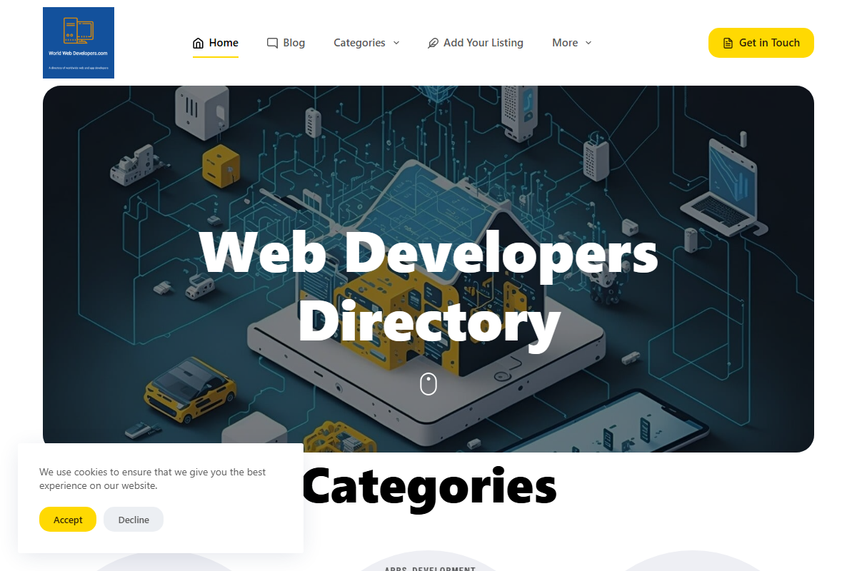World Web Developers Screenshot